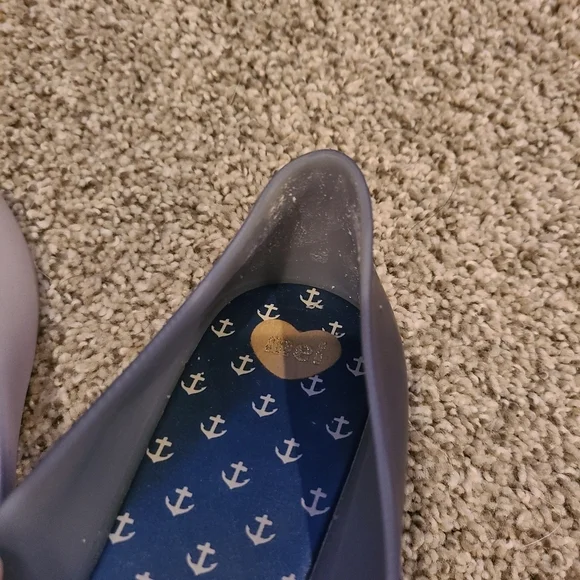 mel Dreamed by melissa Women's Pop V Ballet Flat,Blue,6 M US - Picture 9 of 10